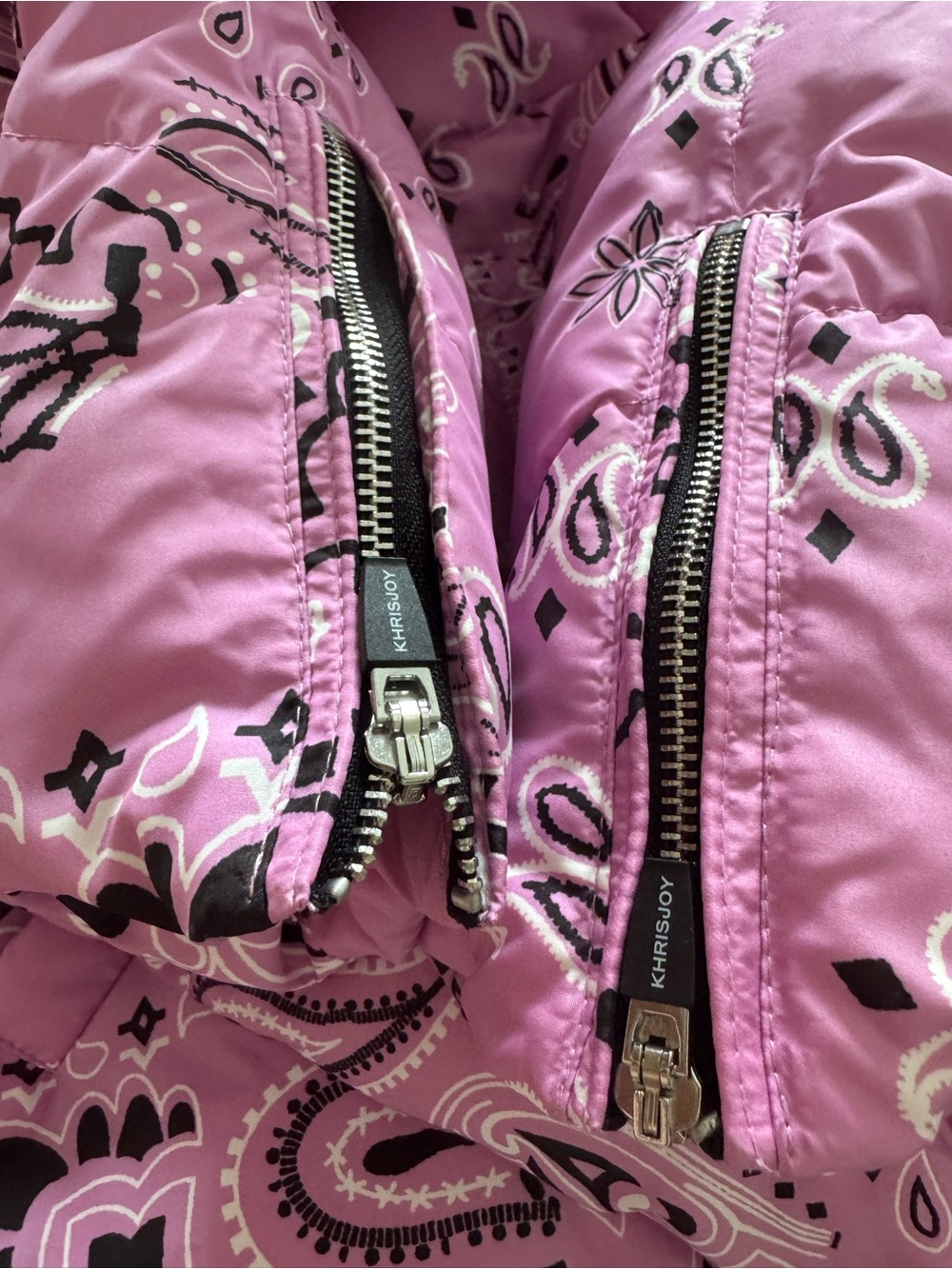 Khrisjoy Kids Pink Bandana Puffer Jacket – Size 12Y – New With Tags - Picture 17 of 17
